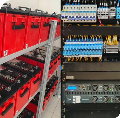 Banco de baterias e Nobreaks